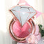 26" Giant Rose Gold White Diamond Ring Mylar Foil Helium Air Balloon