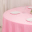 Lamour Satin 108" Round Tablecloth Pink - Durable & Silk-Like Table Cover
