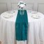 Taffeta 12"x108" Table Runner Teal - Accordion Crinkle Design