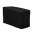 Fitted Polyester 48"x24"x42" Rectangle Tablecloth Black - Snug Fit for Elevated Tables