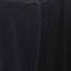 Fitted Polyester 48"x30" Rectangle Tablecloth Black - Durable Table Cover - Linen Luxes