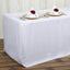 Fitted Polyester 48"x30" Rectangle Tablecloth White - Durable Table Cover for Everyday Use - Linen Luxes