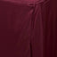 Fitted Polyester 72"x30" Rectangle Tablecloth Burgundy - Durable Table Cover - Linen Luxes