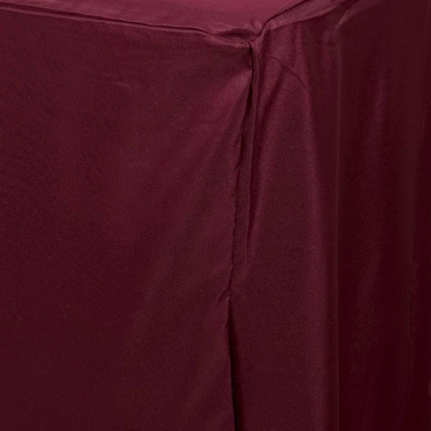 Fitted Polyester 72"x30" Rectangle Tablecloth Burgundy - Durable Table Cover - Linen Luxes