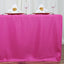 Fitted Polyester 72"x30" Rectangle Tablecloth Fuchsia - Durable Table Cover - Linen Luxes