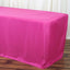 Fitted Polyester 72"x30" Rectangle Tablecloth Fuchsia - Durable Table Cover - Linen Luxes