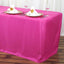 Fitted Polyester 72"x30" Rectangle Tablecloth Fuchsia - Durable Table Cover - Linen Luxes