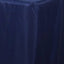 Fitted Polyester 72"x30" Rectangle Tablecloth Navy Blue - Durable Table Cover - Linen Luxes