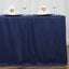 Fitted Polyester 72"x30" Rectangle Tablecloth Navy Blue - Durable Table Cover - Linen Luxes