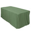 Fitted Polyester 72"x30" Rectangle Tablecloth Olive Green - Durable and Easy to Maintain Table Cover - Linen Luxes