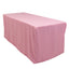 Fitted Polyester 72"x30" Rectangle Tablecloth Pink - Durable and Easy to Maintain Table Cover