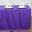 Fitted Polyester 72"x30" Rectangle Tablecloth Purple - Durable and Easy to Maintain Table Cover - Linen Luxes