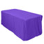 Fitted Polyester 72"x30" Rectangle Tablecloth Purple - Durable and Easy to Maintain Table Cover - Linen Luxes