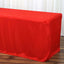 Fitted Polyester 72"x30" Rectangle Tablecloth Red - Durable and Easy to Maintain Table Cover - Linen Luxes