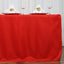 Fitted Polyester 72"x30" Rectangle Tablecloth Red - Durable and Easy to Maintain Table Cover - Linen Luxes