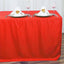 Fitted Polyester 72"x30" Rectangle Tablecloth Red - Durable and Easy to Maintain Table Cover - Linen Luxes