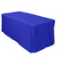 Fitted Polyester 72"x30" Rectangle Tablecloth Royal Blue - Durable and Easy to Maintain Table Cover - Linen Luxes