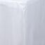 Fitted Polyester 72"x30" Rectangle Tablecloth White - Durable and Easy to Maintain Table Cover for Weddings & Banquets - Linen Luxes