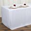 Fitted Polyester 72"x30" Rectangle Tablecloth White - Durable and Easy to Maintain Table Cover for Weddings & Banquets - Linen Luxes