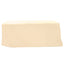 Fitted Polyester 96"x30" Rectangle Tablecloth Beige - Durable and Easy to Maintain Table Cover - Linen Luxes