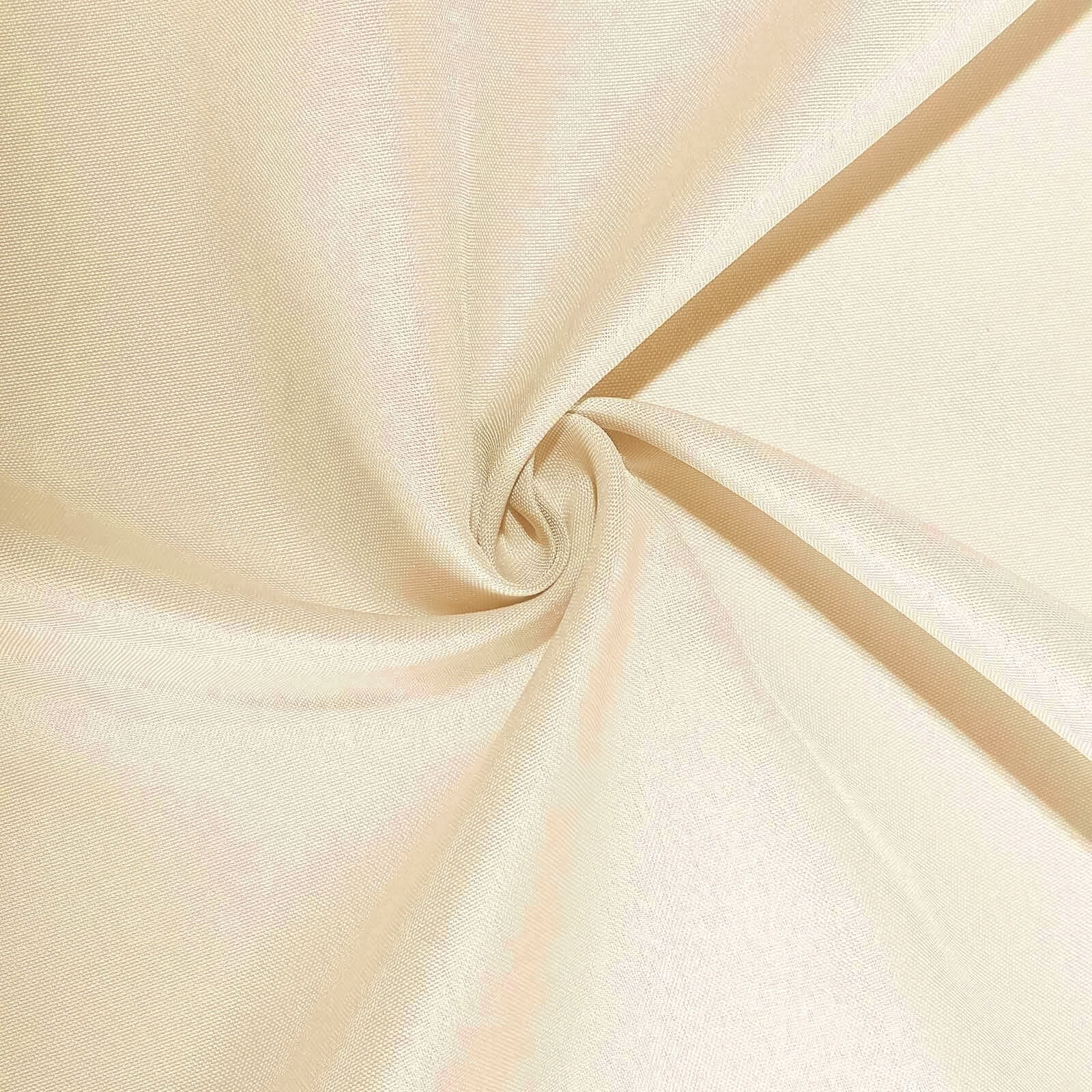 Fitted Polyester 96"x30" Rectangle Tablecloth Beige - Durable and Easy to Maintain Table Cover - Linen Luxes