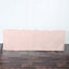 Fitted Polyester 96"x30" Rectangle Tablecloth Blush - Durable and Easy to Maintain Table Cover - Linen Luxes