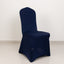 Premium Spandex Chair Cover with Foot Pockets for Banquet Chairs Navy Blue - Stretch 220GSM Fitted Slipcover