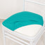5 Pack Spandex Seat Pad Slipcovers for Chiavari Chairs Turquoise - Washable Stretch Fitted Design for Dining Chairs