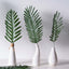 5 Stems Assorted Green Artificial Silk Tropical Palm Leaf Plants