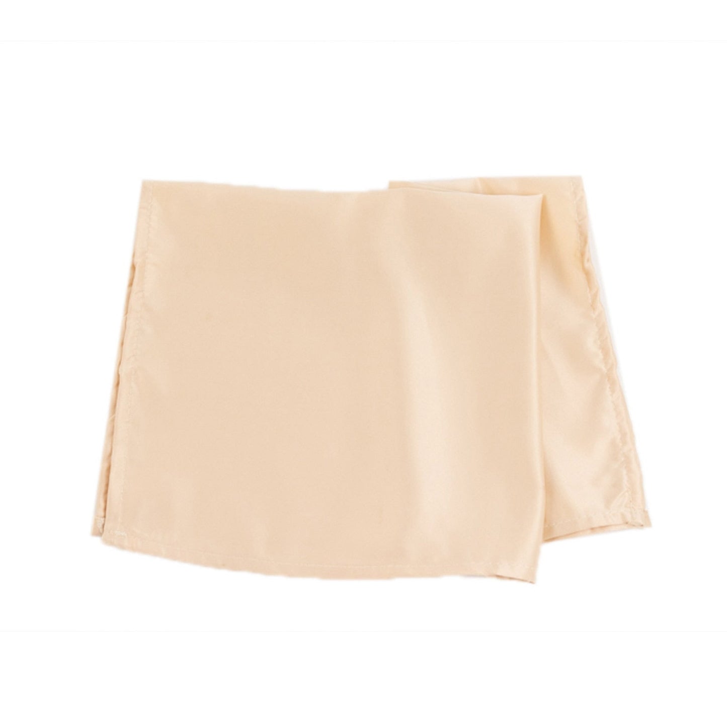 5 Pack Lamour Satin 20"x20" Napkins Beige - Soft Matte Finish Dinner Napkins