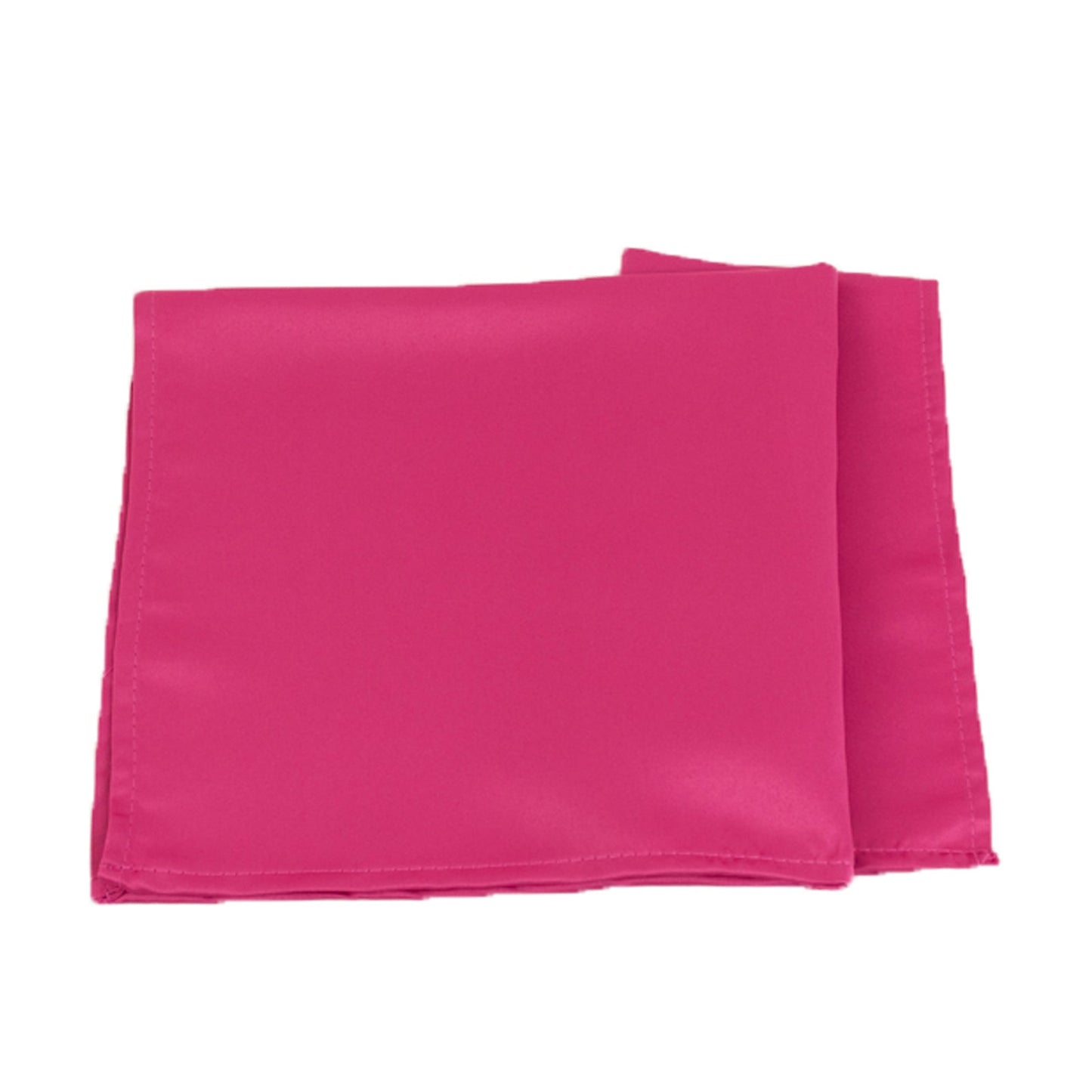 5 Pack Lamour Satin 20"x20" Napkins Fuchsia - Soft Matte Finish Dinner Napkins