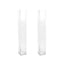 2-Pack Glass Cylinder Vases Square Clear - Durable Heavy Duty Floral Centerpieces for Weddings 32"