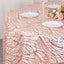Sequin Mesh 120" Round Tablecloth Rose Gold - Seamless Wave Embroidered Table Cover