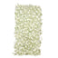 8ftx4ft Roll Up Artificial Flower Wall Panel Backdrop with White Silk Roses & Baby's Breath