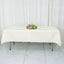 Premium Polyester 54"x96" Rectangle Tablecloth Ivory - Durable 220GSM Stain-Resistant Fabric Table Cover