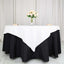 100% Cotton 54"x54" Table Overlay Square Tablecloth White Linen - Sophisticated, Soft & Breathable Fabric Table Topper