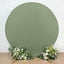 7.5ft Dusty Sage Green Round Spandex Fit Party Backdrop Stand Cover
