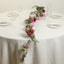 6ft Dusty Rose Silk Rose Peony Flower Garland, Mixed Floral Greenery Garland Artificial Hanging Vine