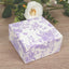 25 Pack Party Favors Boxes in French Toile Pattern, Matte Lavender and White Candy Gift Boxes - Cardstock Paper - 4"x4"x2"