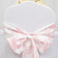 Polyester Chair Sashes White/Pink French Toile Floral Design - Wrinkle-Resistant & Durable Chair Bows 6"x108"