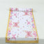 5 Pack Disposable Table Runners 11"x108" White with Pink Butterflies - Non-woven Stylish Spring Summer Dining Decor
