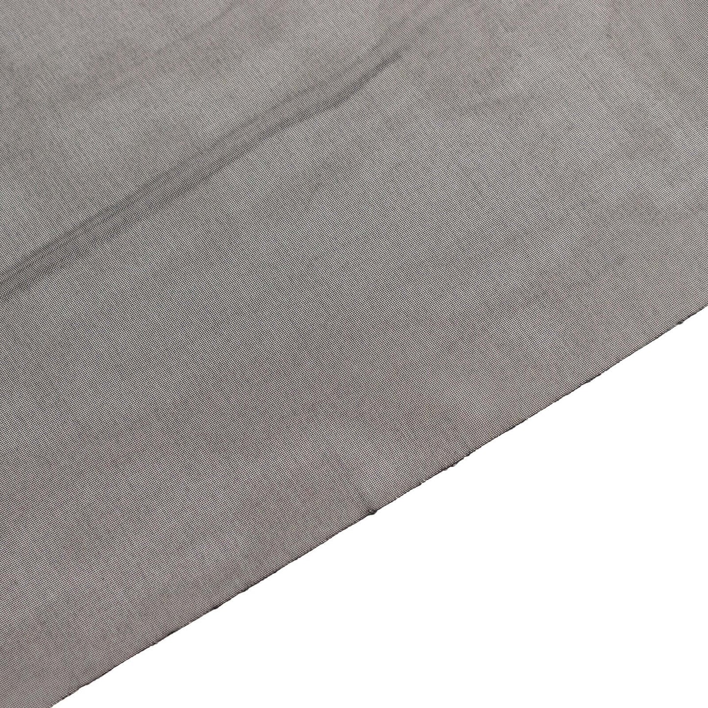 5ftx32ft Black Chiffon Curtain Panel, Durable Flame Resistant Backdrop Ceiling Drapery With Rod Pocket