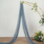 20ft Dusty Blue Gauze Cheesecloth Fabric Wedding Arch Drapery, Window Scarf Valance, Boho Decor Arbor Curtain Panel