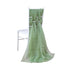 5 Pack Chiffon Chair Sashes Sage Green - Soft & Lightweight Designer Chair Bows 22"x78"