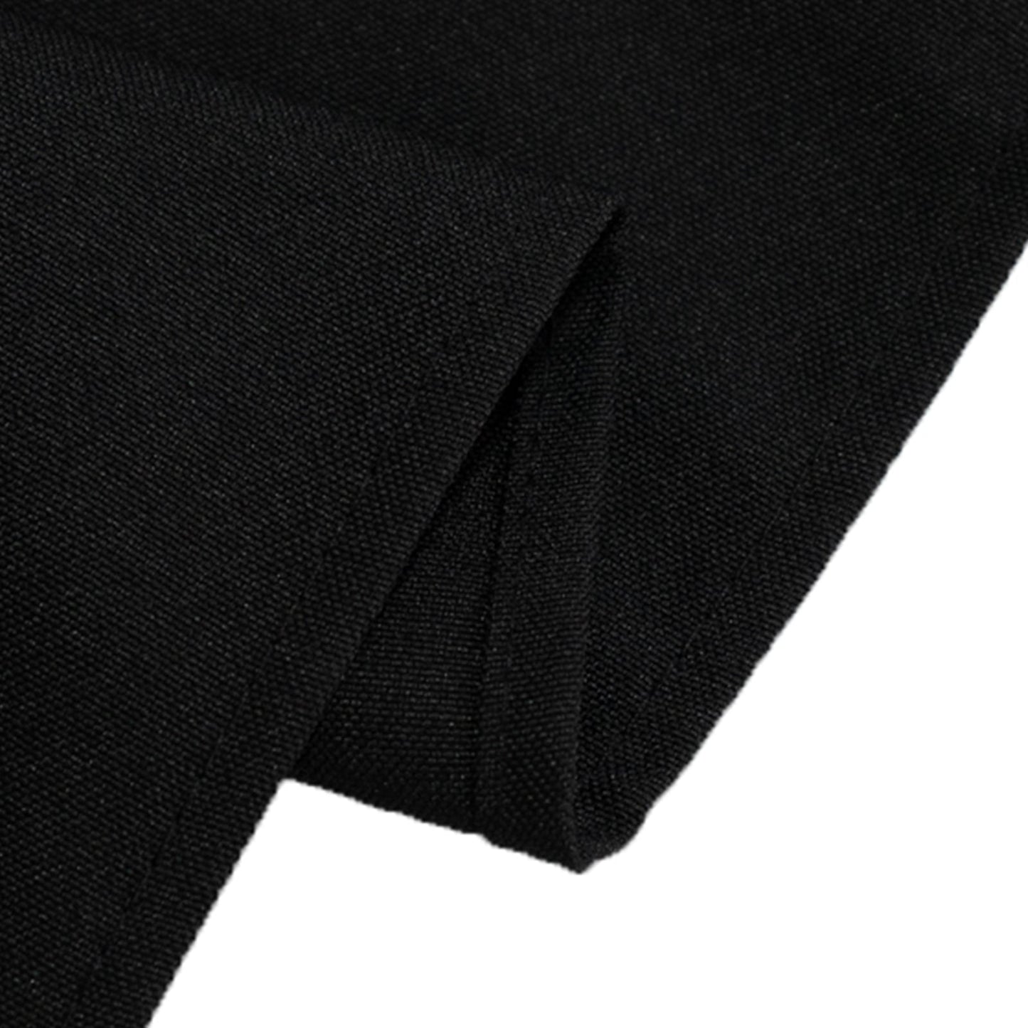 Fire Retardant Premium Polyester 60"x102" Rectangular Tablecloth Black - High-Performance Table Cover