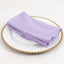 5 Pack Lamour Satin 20"x20" Napkins Lavender Lilac - Soft Matte Finish Dinner Napkins