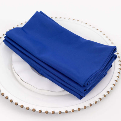 5 Pack Scuba 20"x20" Napkins Royal Blue - Durable & Reusable Dinner Napkins