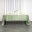 Satin Rectangular 60"x126" Tablecloth Sage Green - Smooth and Lustrous Table Cover