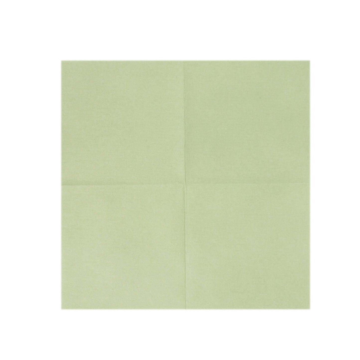 20 Pack Linen-Like Paper 5"x5" Napkins Sage Green - Highly Absorbent Airlaid Napkins