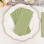 20 Pack Linen-Like Paper 8.5"x4" Napkins Sage Green - Highly Absorbent & Disposable Airlaid Guest Towels